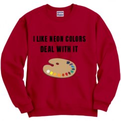 Unisex Film and Foil Crewneck Sweatshirt