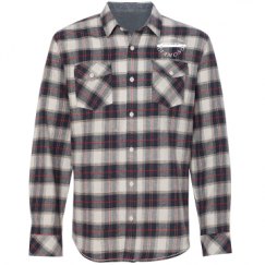 Unisex Long Sleeve Plaid Flannel Shirt