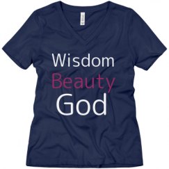 Ladies Relaxed Fit V-Neck Tee