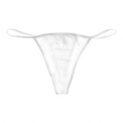 Basic White Thong Underwear