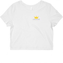 Ladies Slim Fit Crop Top Tee