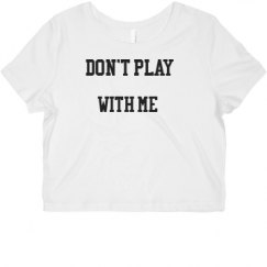 Ladies Slim Fit Crop Top Tee