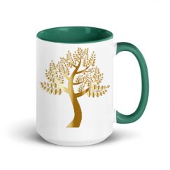 15oz Ceramic Mug with Color Inside