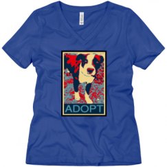 Ladies Relaxed Fit V-Neck Tee