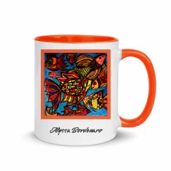 11oz Ceramic Mug with Color Inside