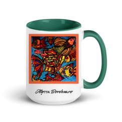 15oz Ceramic Mug with Color Inside