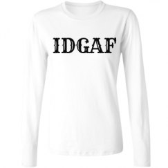 Ladies Relaxed Fit Basic Long Sleeve Tee