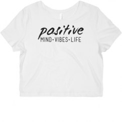 Ladies Slim Fit Crop Top Tee