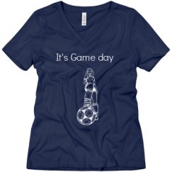 Ladies Relaxed Fit V-Neck Tee