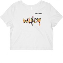 Ladies Slim Fit Crop Top Tee