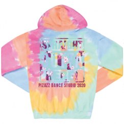 Unisex Tie-Dye Fleece Hoodie