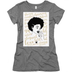 Ladies Slim Fit Super Soft Triblend Tee