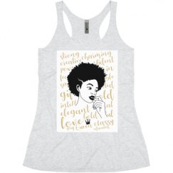 Ladies Slim Fit Super Soft Racerback Triblend Tank