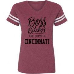 Ladies Relaxed Fit Vintage Sports Tee