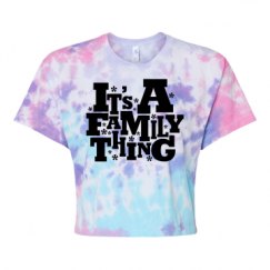 Women's Tie Dye Crop Top Tee