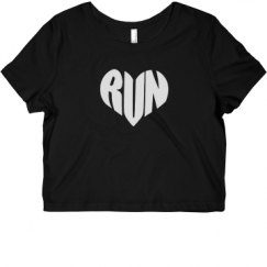 Ladies Slim Fit Crop Top Tee