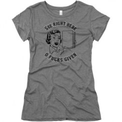 Ladies Slim Fit Super Soft Triblend Tee