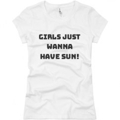 Ladies Slim Fit Basic Promo Jersey Tee