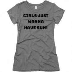 Ladies Slim Fit Super Soft Triblend Tee