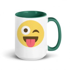 15oz Ceramic Mug with Color Inside