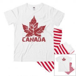 Kid's Canada Pyjamas Cool Canada Souvenir Pajamas