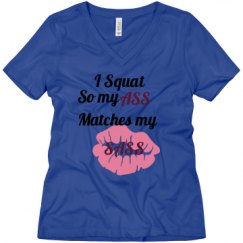 Ladies Relaxed Fit V-Neck Tee