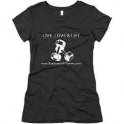 Ladies Slim Fit Super Soft Triblend Tee