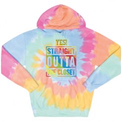 Unisex Tie-Dye Fleece Hoodie