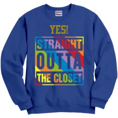 Unisex Film and Foil Crewneck Sweatshirt