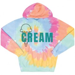 Unisex Tie-Dye Fleece Hoodie