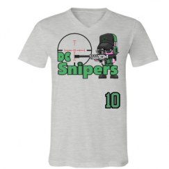 Unisex V-Neck Jersey Tee