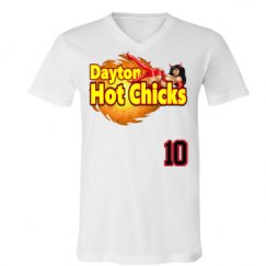 Unisex V-Neck Jersey Tee