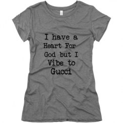 Ladies Slim Fit Super Soft Triblend Tee