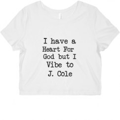 Ladies Slim Fit Crop Top Tee