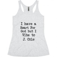 Ladies Slim Fit Super Soft Racerback Triblend Tank