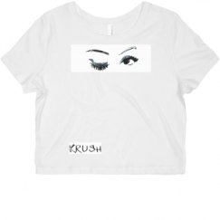 Ladies Slim Fit Crop Top Tee