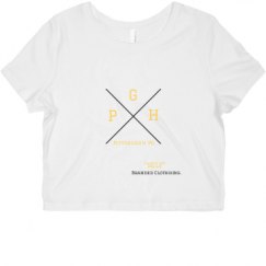 Ladies Slim Fit Crop Top Tee