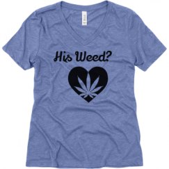 Ladies Relaxed Fit Super Soft Triblend V-Neck Tee