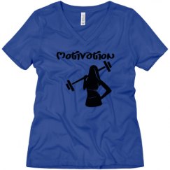 Ladies Relaxed Fit V-Neck Tee