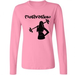 Ladies Relaxed Fit Basic Long Sleeve Tee