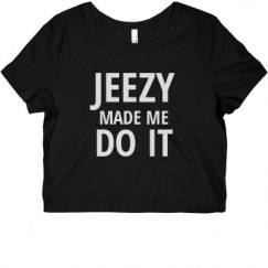 Ladies Slim Fit Crop Top Tee