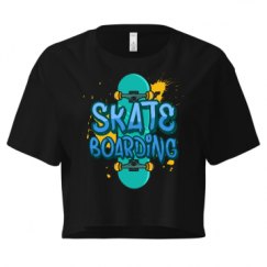 Ladies Festival Cali Crop Top Tee