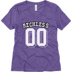 Ladies Relaxed Fit Super Soft Triblend V-Neck Tee