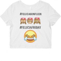 Ladies Slim Fit Crop Top Tee