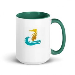 15oz Ceramic Mug with Color Inside