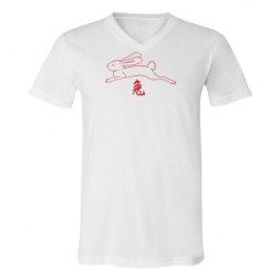 Unisex V-Neck Jersey Tee