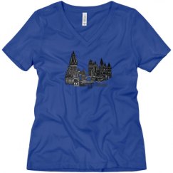 Ladies Relaxed Fit V-Neck Tee