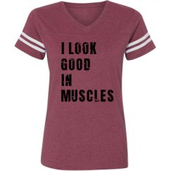 Ladies Relaxed Fit Vintage Sports Tee