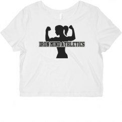 Ladies Slim Fit Crop Top Tee