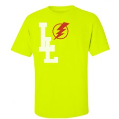 Unisex Ultra Cotton Safety Neon Crewneck Tee